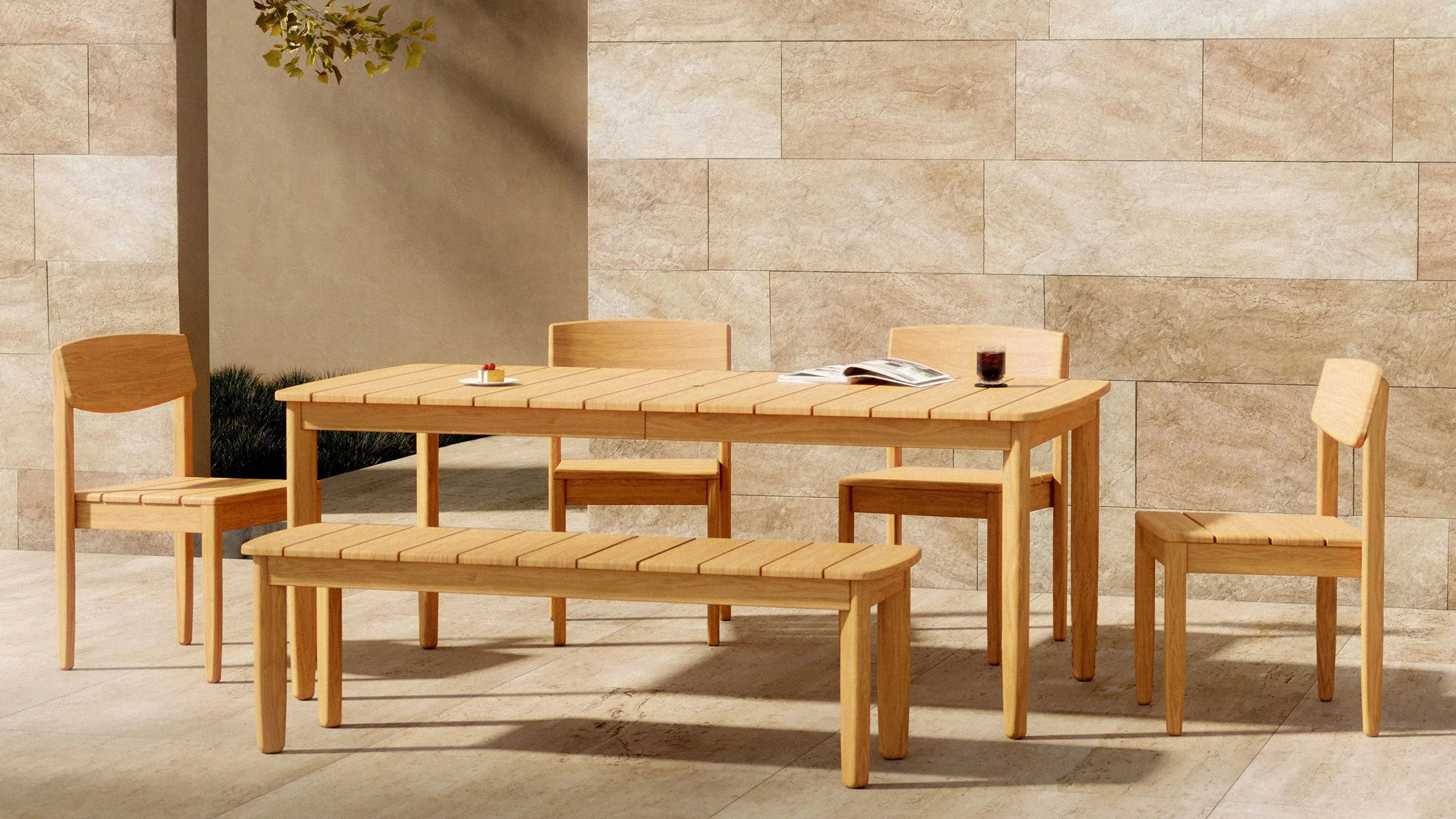 Dunes Teak Dining Table 3 Dunes Teak Dining Table