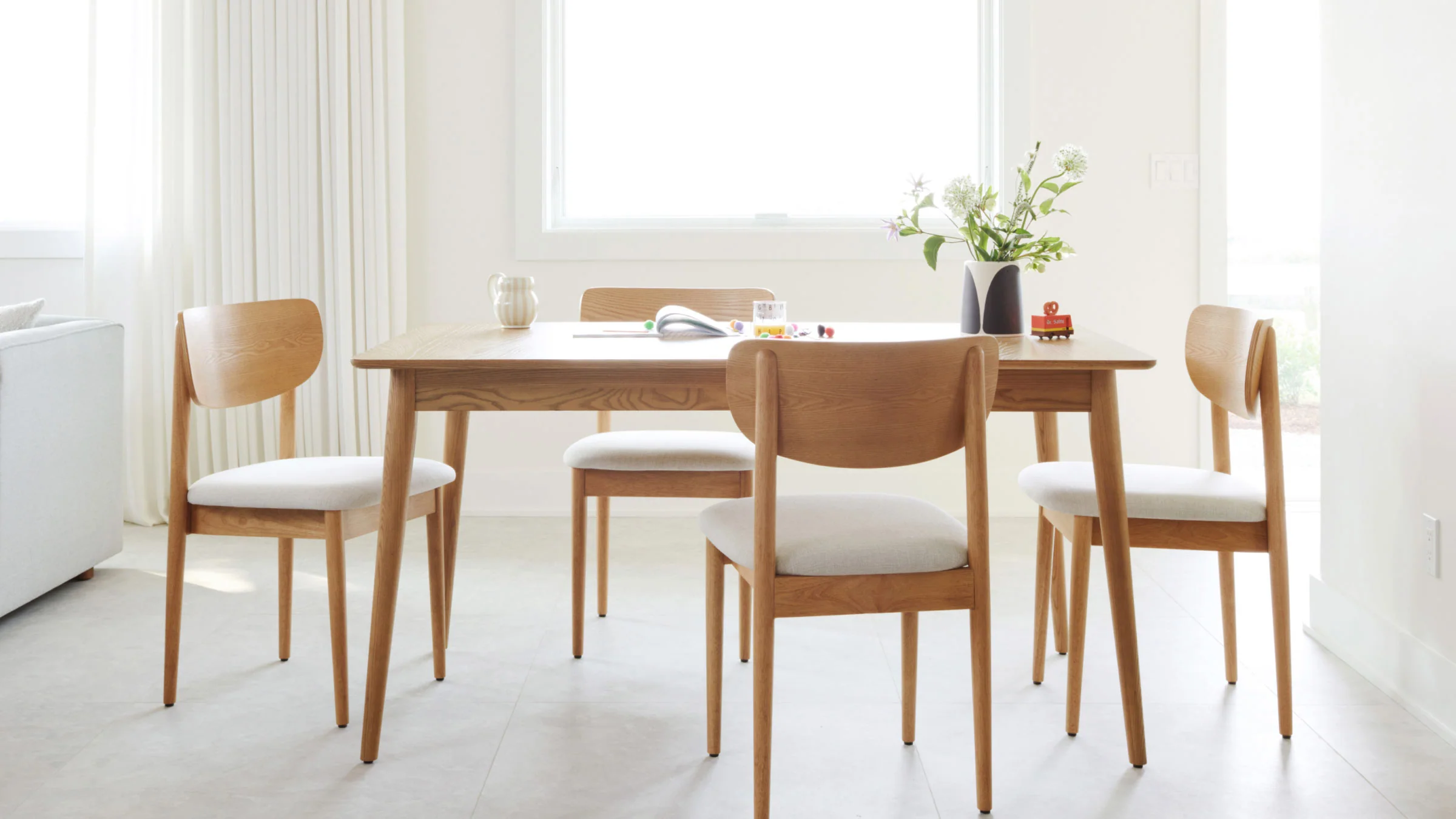 Serif Extendable Dining Table (59" to 79") 6 Serif Extendable Dining Table (59\" to 79\")