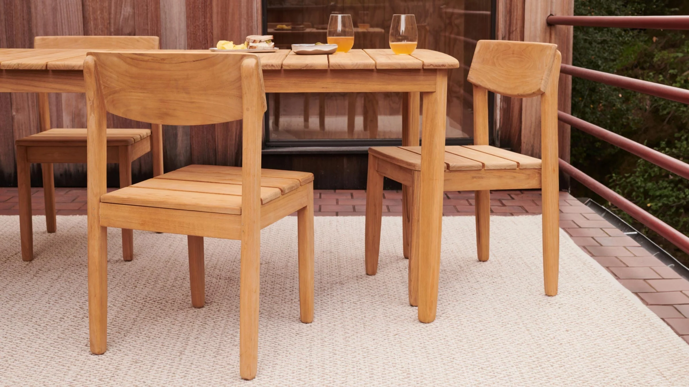 Dunes Teak Dining Chairs (Set of 2) 3 Dunes Teak Dining Chairs (Set of 2)