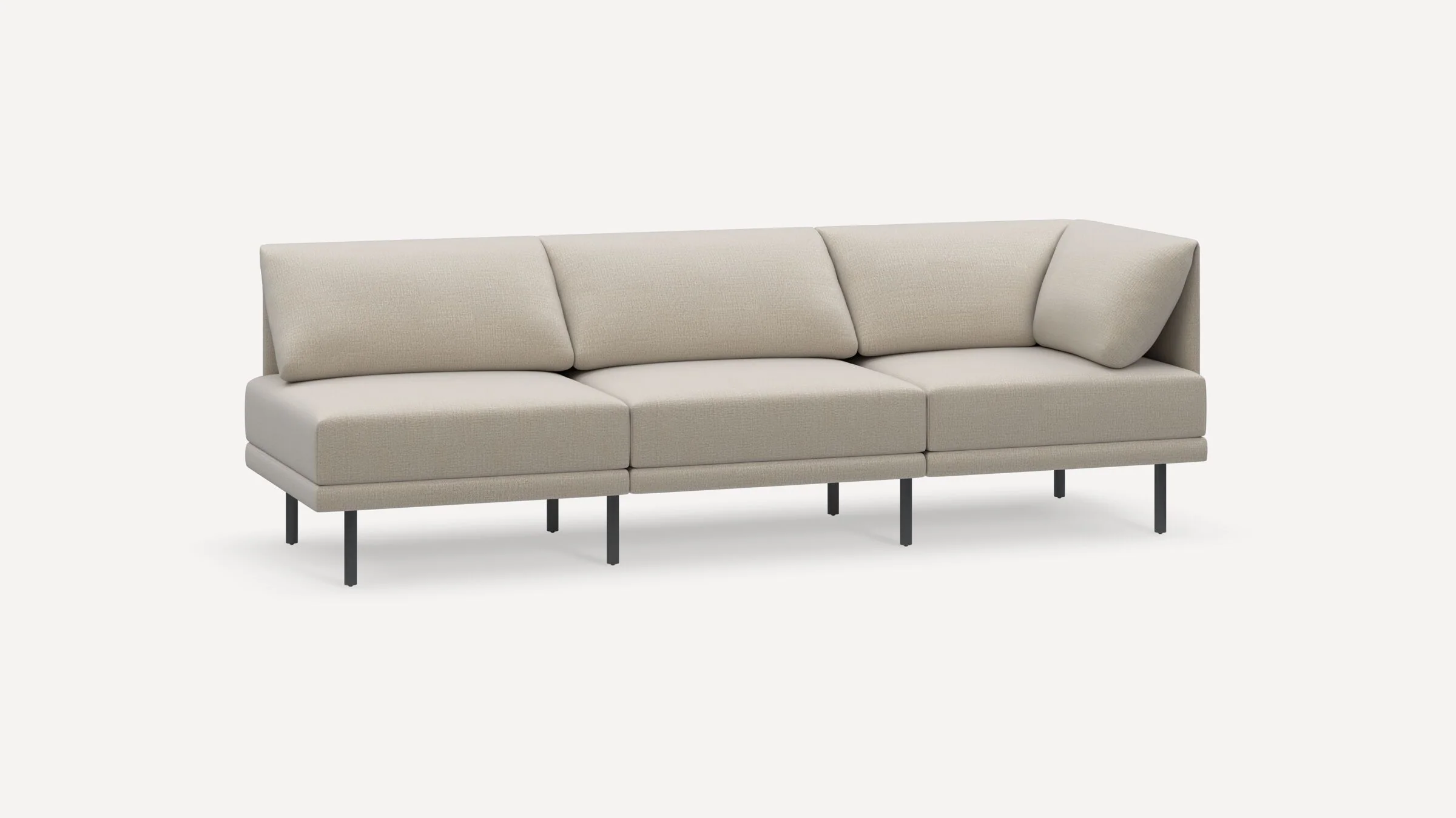 Range 3-Piece One Arm Sofa
