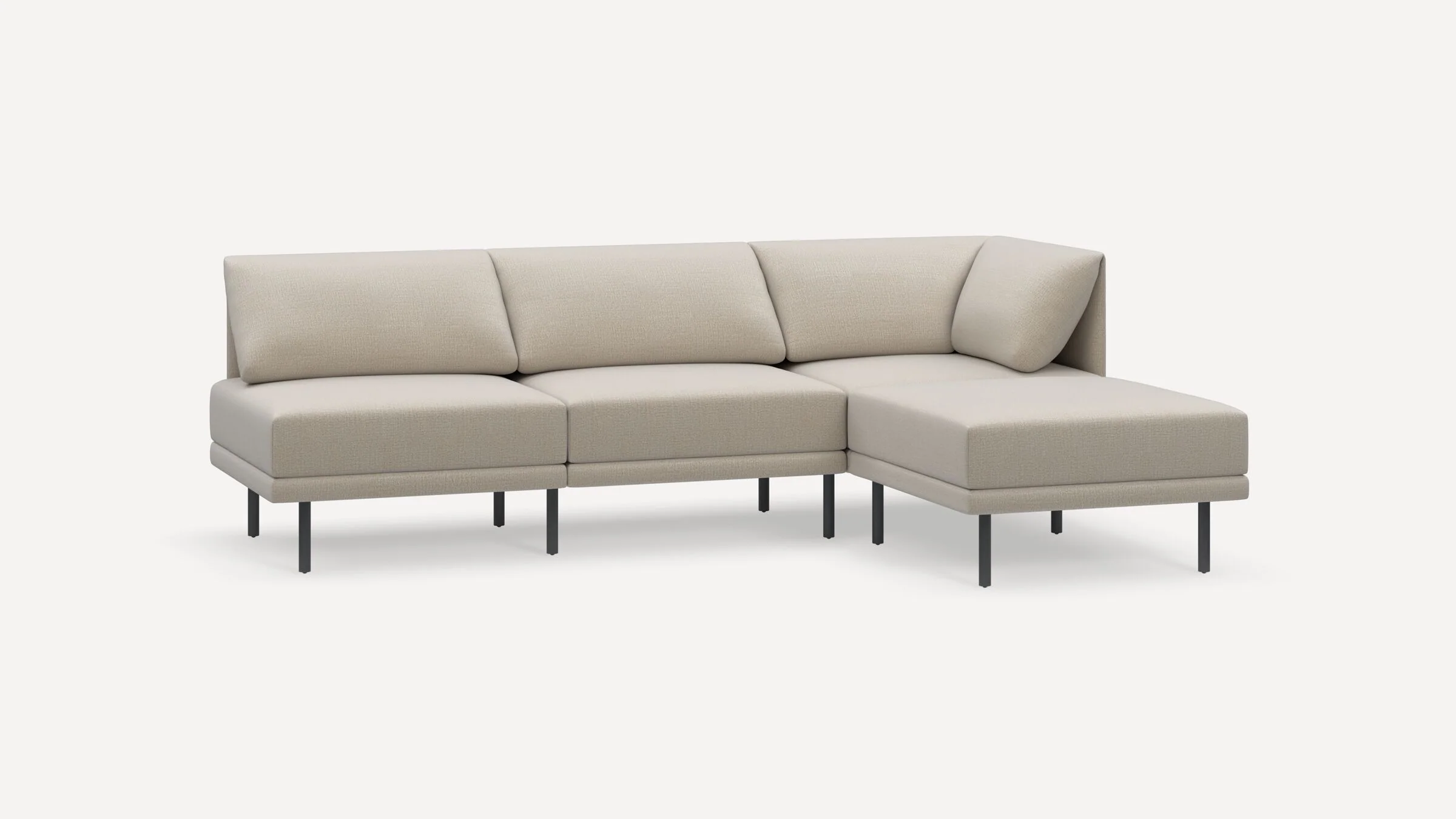 Range 4-Piece Open Sectional Lounger