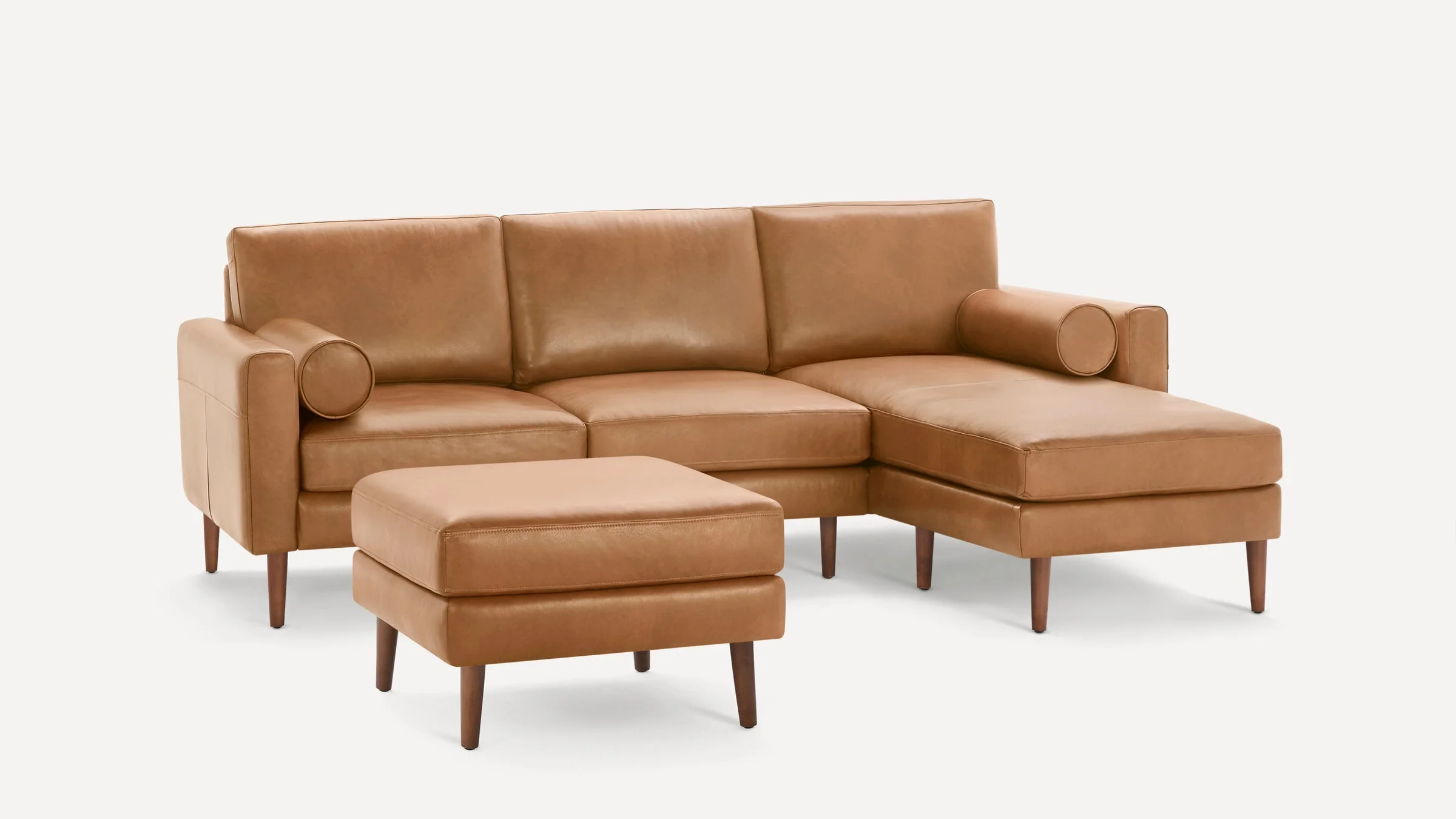 Nomad Leather Sectional with Ottoman 3 Nomad Leather Sectional with Ottoman