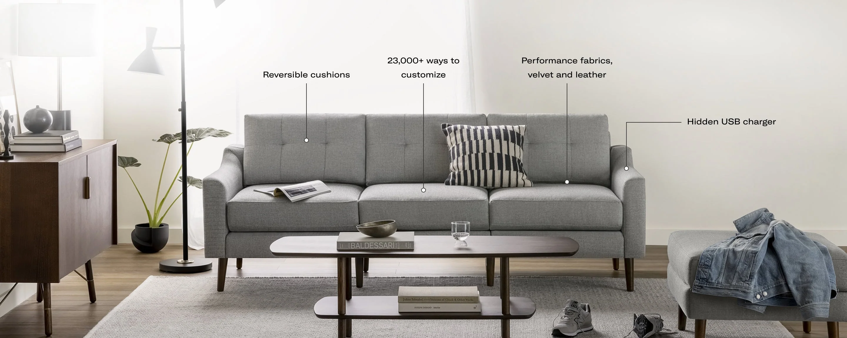 Nomad Loveseat with Ottoman 11 Nomad Loveseat with Ottoman