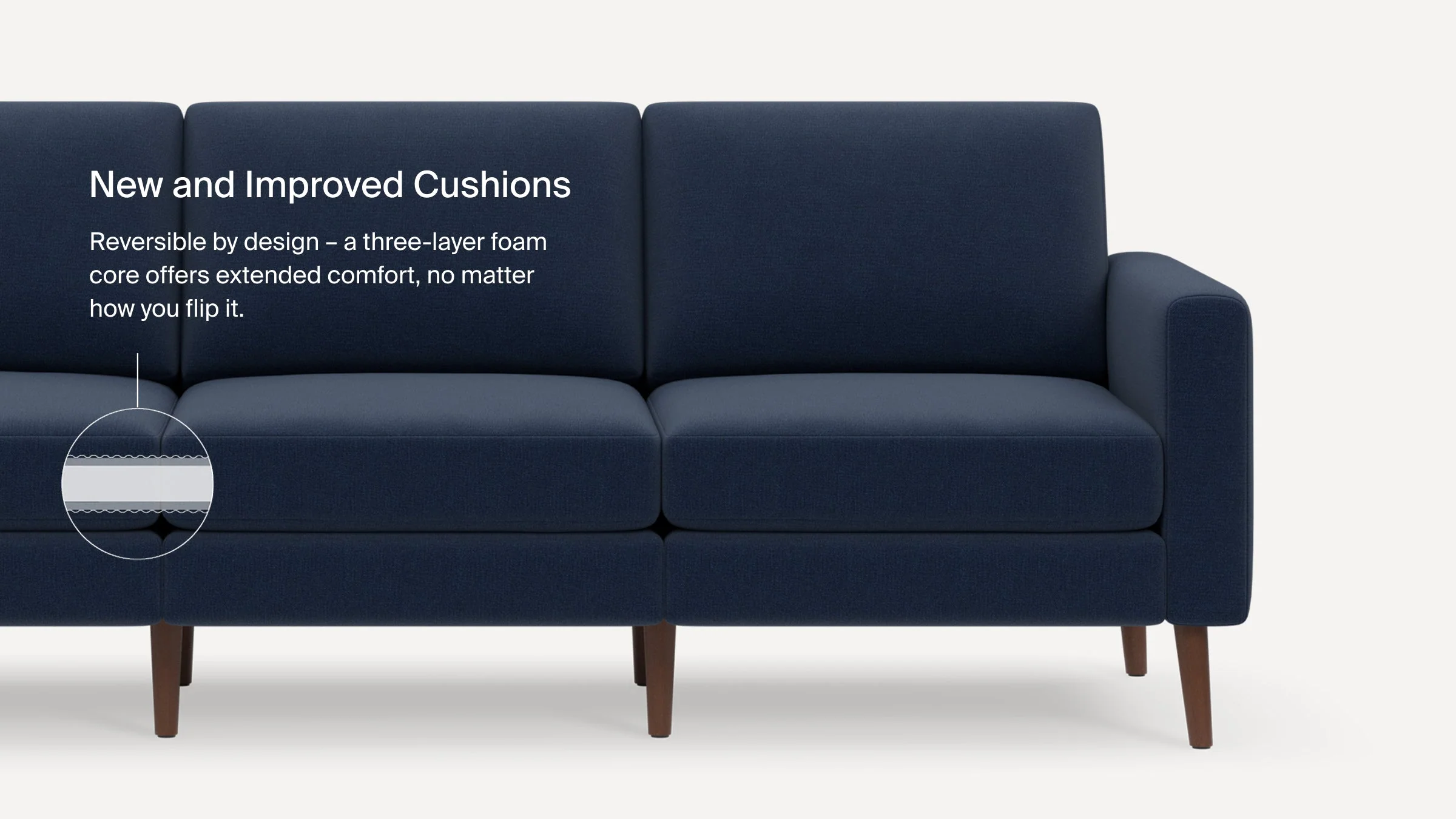 Nomad Leather Loveseat with Reversible Chaise 6 Nomad Leather Loveseat with Reversible Chaise