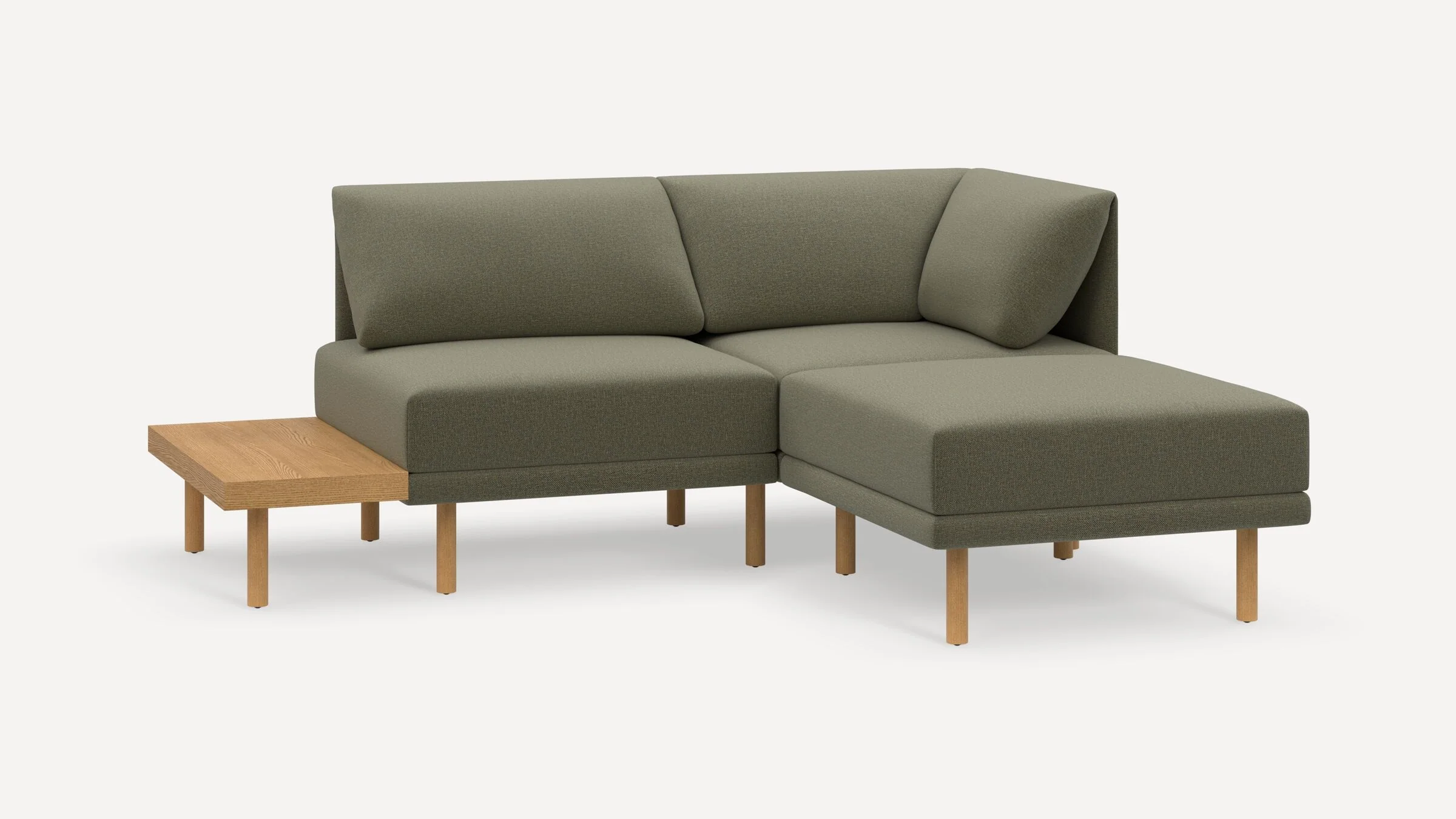 Range 3-Piece One Arm Sectional Lounger with Table