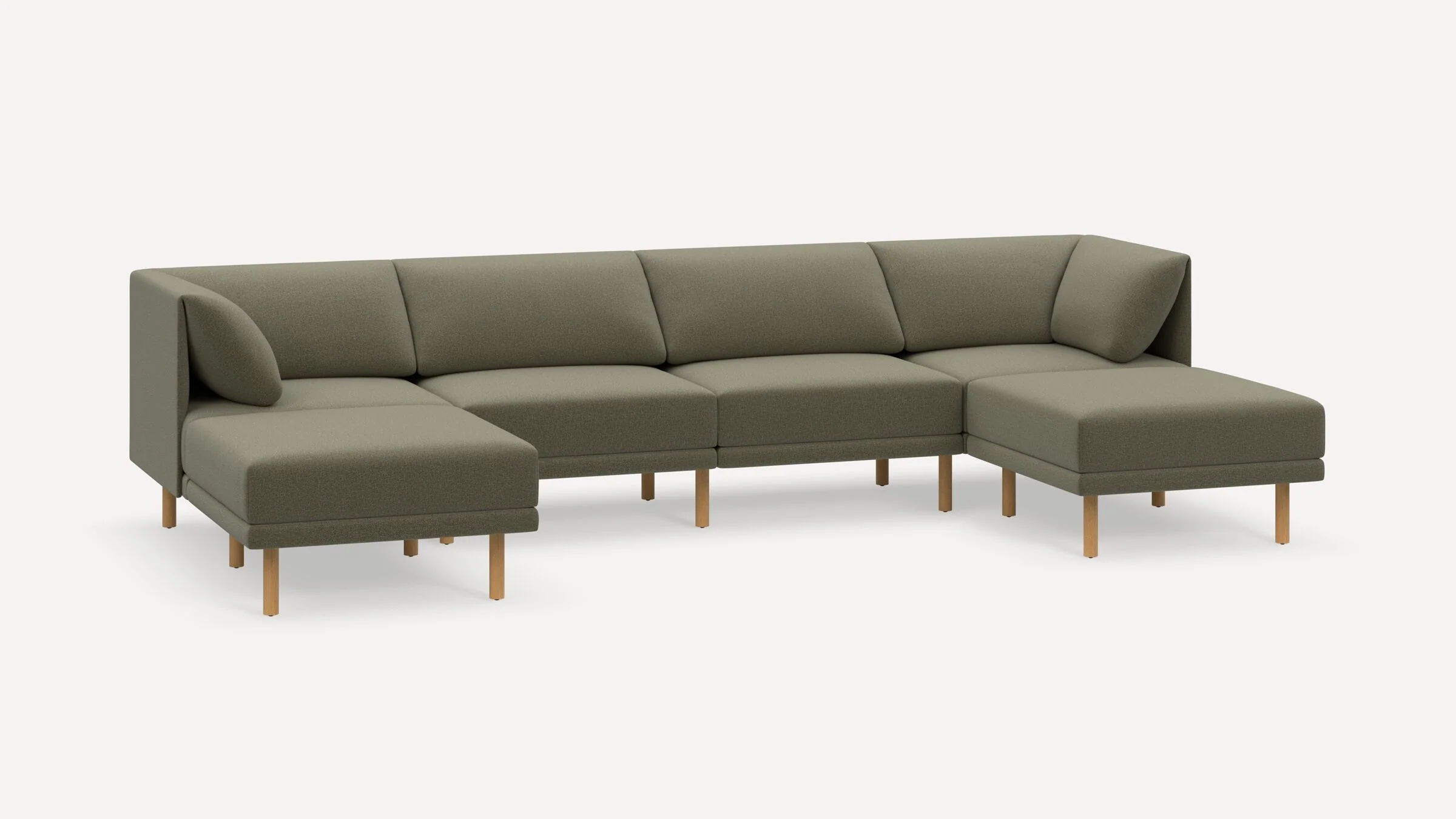 Range 6-Piece Sectional Double Lounger