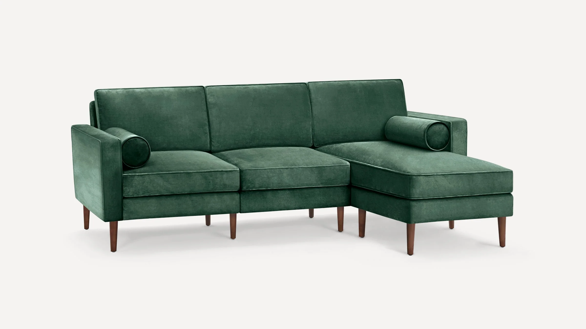 Nomad Velvet Sofa with Reversible Chaise