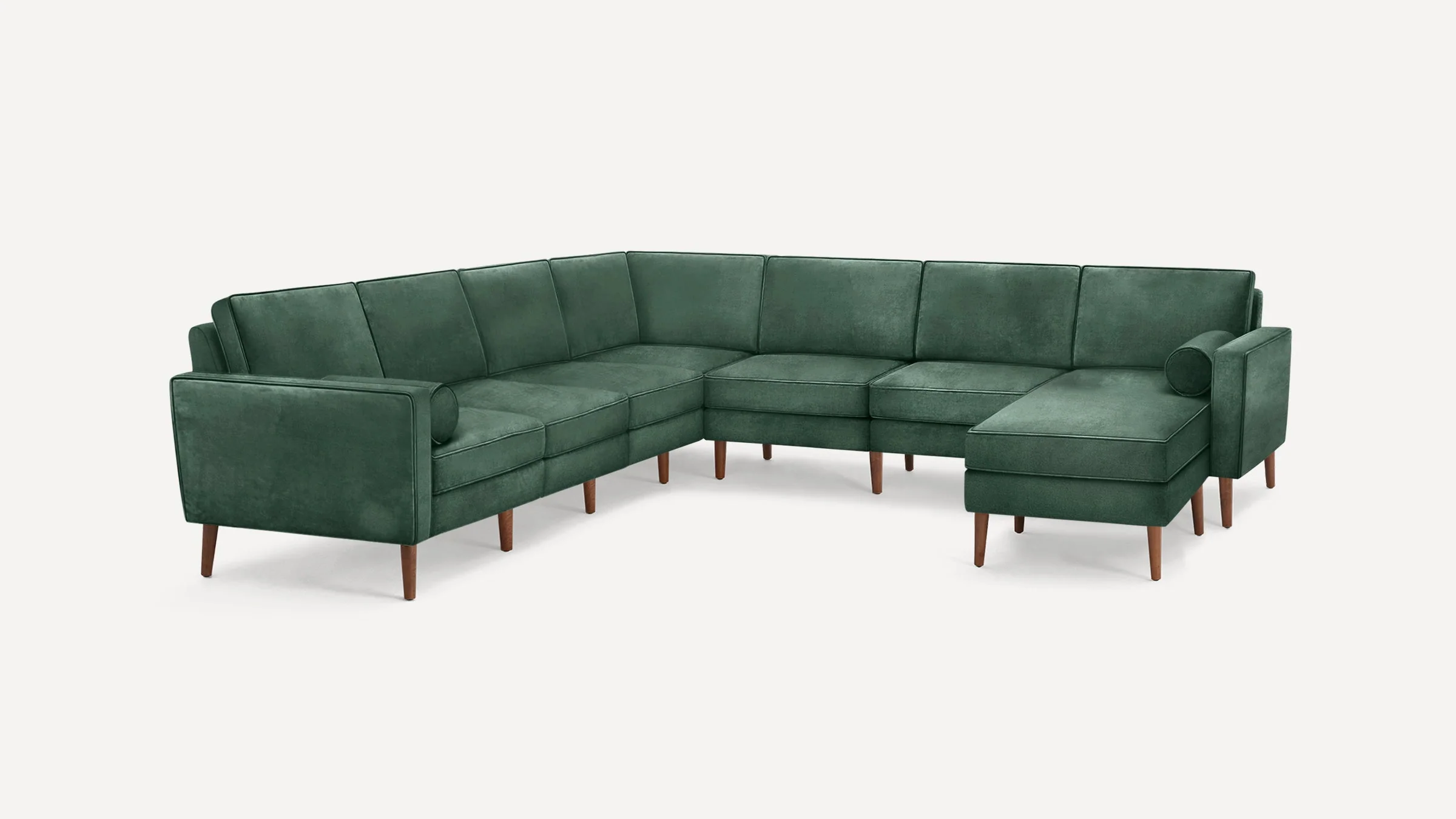 Nomad Velvet 7-Seat Corner Sectional with Reversible Chaise