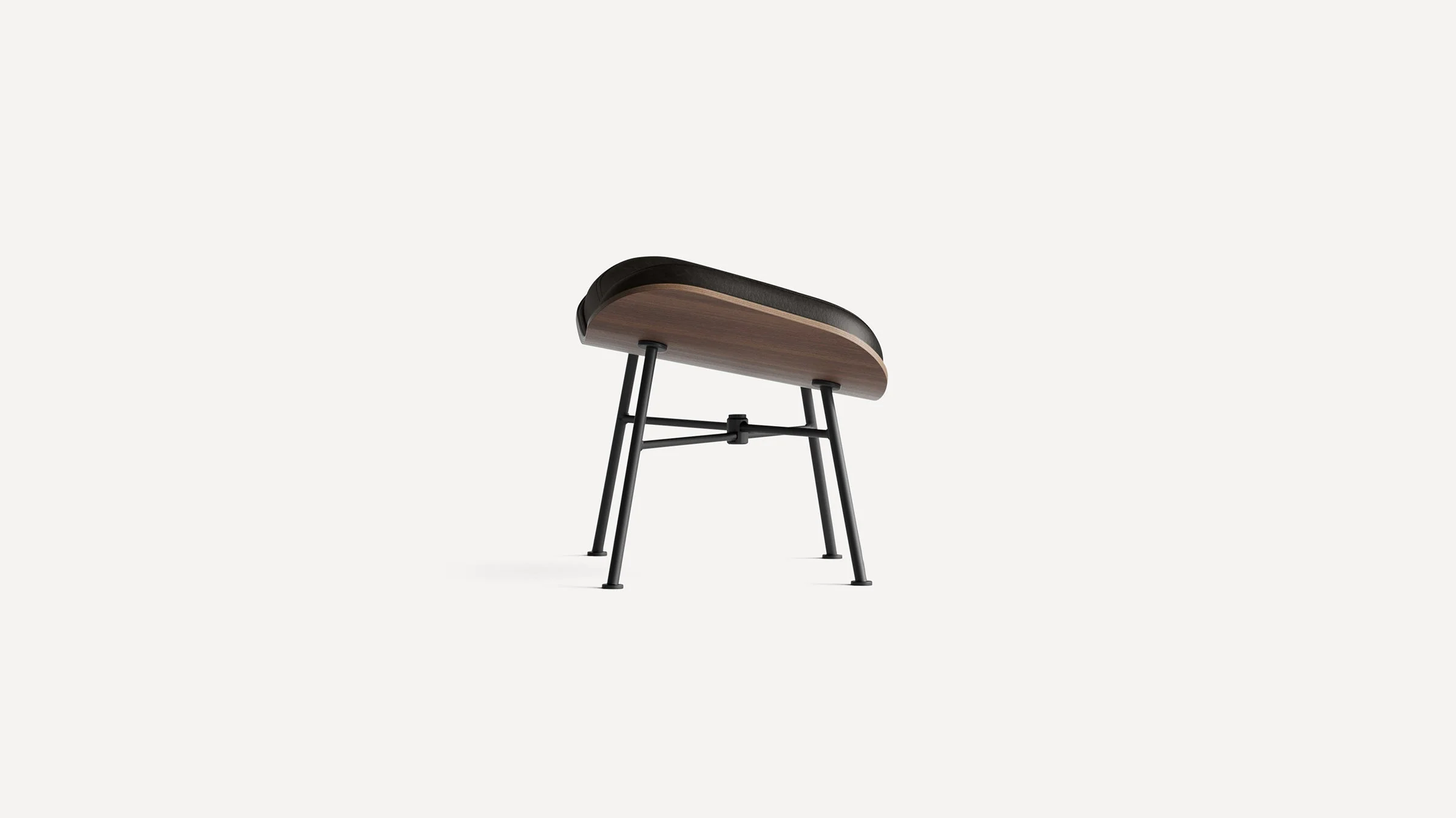 Vesper Leather Ottoman