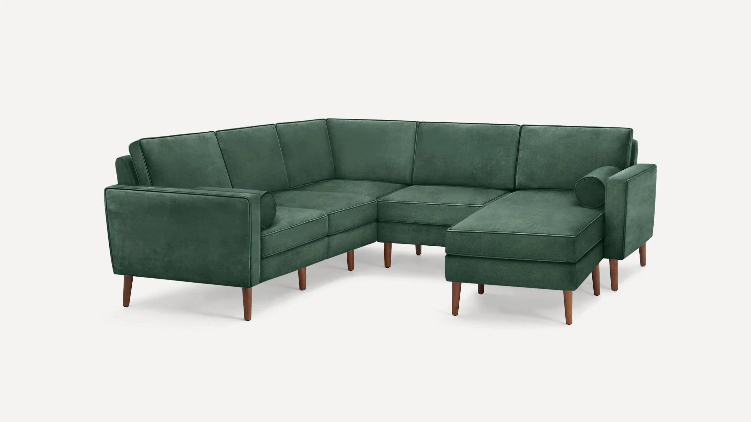 Nomad Velvet 5-Seat Corner Sectional with Reversible Chaise