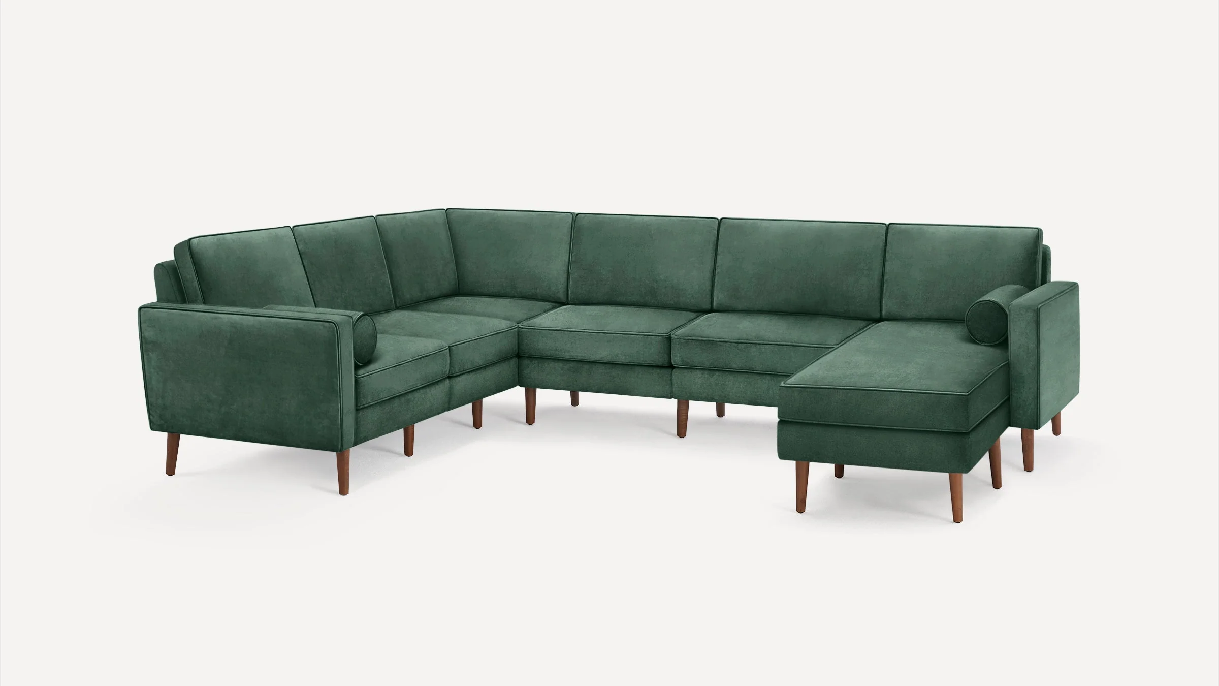 Nomad Velvet 6-Seat Corner Sectional with Reversible Chaise