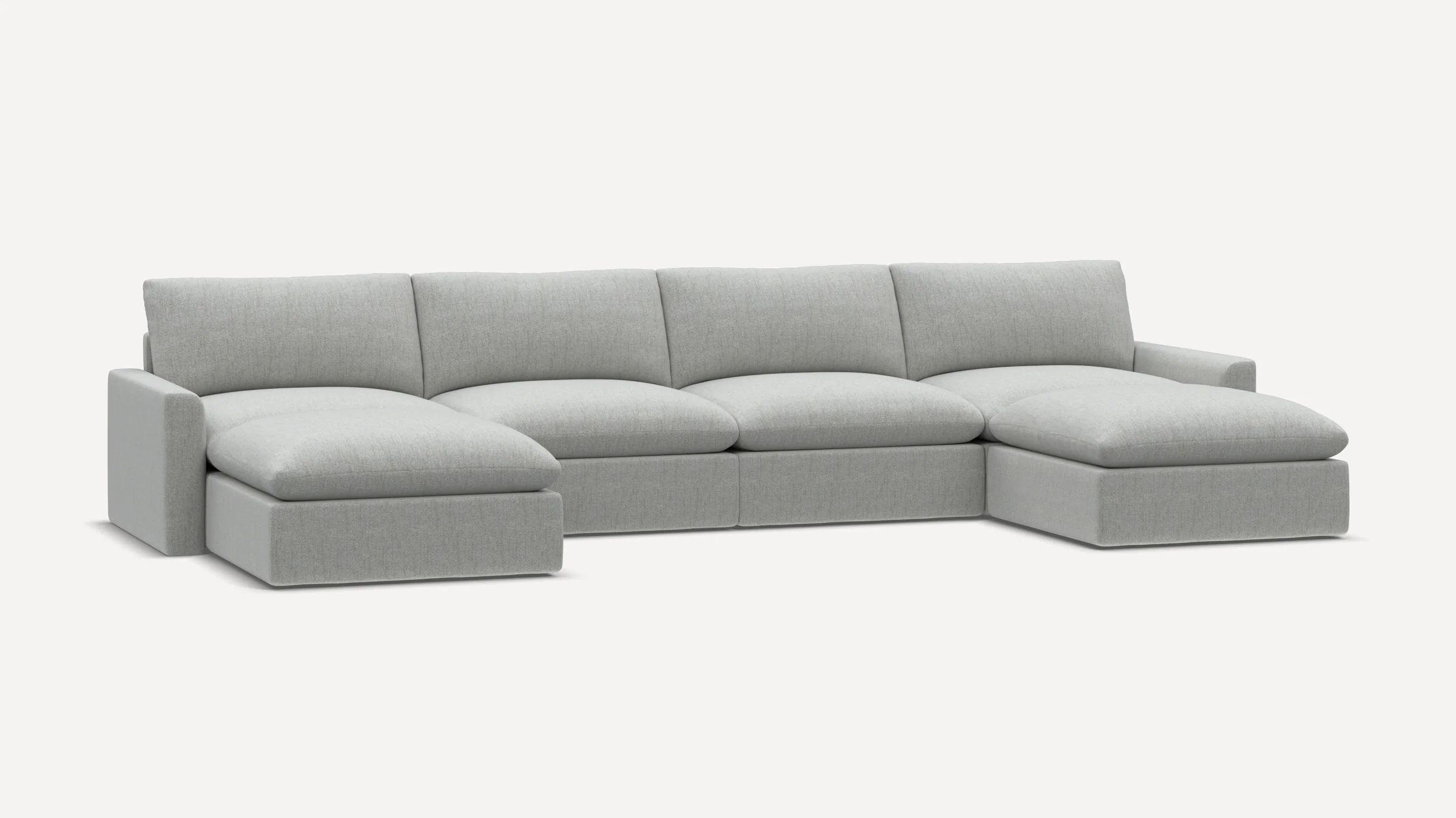 Russet 6-Piece Double Chaise Sectional