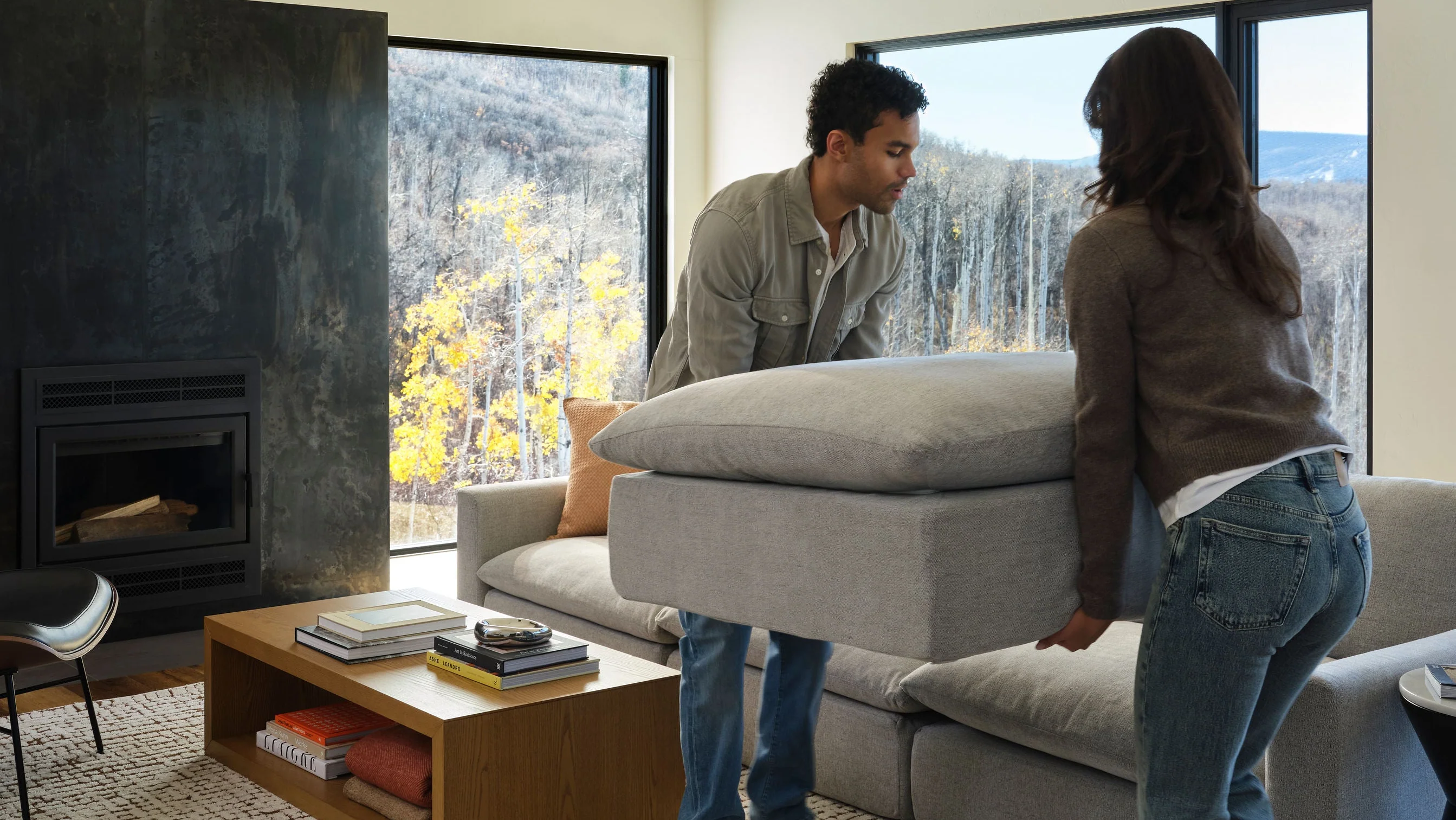 Russet 5-Piece Reversible Chaise Sectional